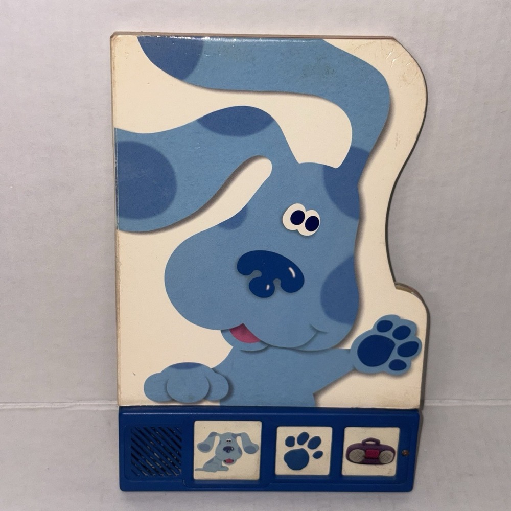 Rare Vintage Blue's Clues Interactive Board Book With Sound 1999 Nick Jr. WORKS